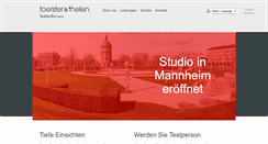 Desktop Screenshot of ftstudio.de